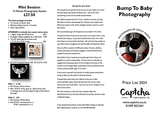 Bump To Baby Price Lists